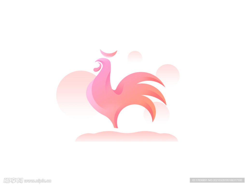 雄鸡ui图标标志logo图形