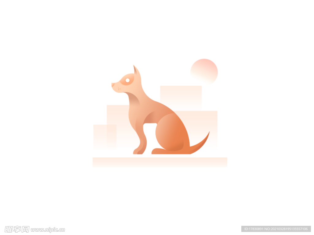 猎犬ui图标标志logo图形
