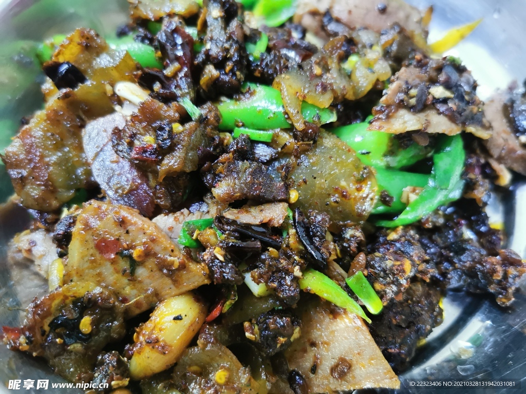 豆豉炒腊肉