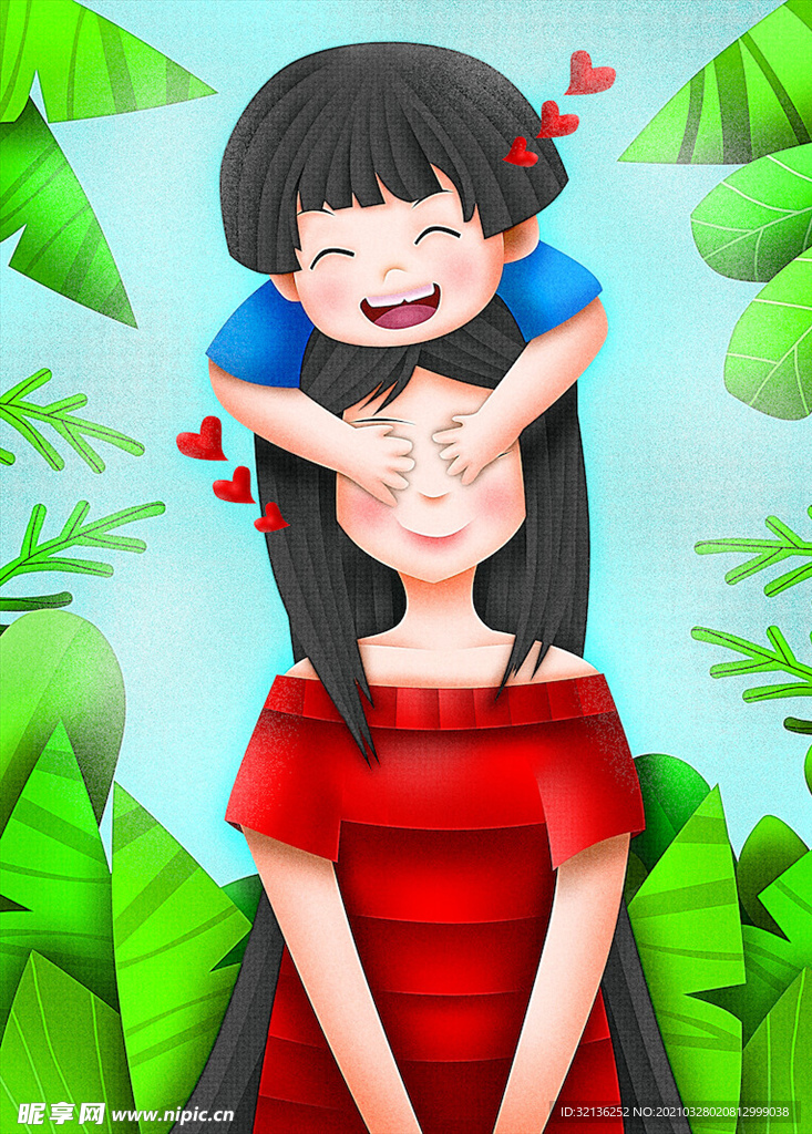 母亲节插画