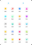 UI设计APP工具icon彩色