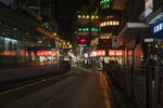 香港夜景 街道 广告牌 霓虹灯