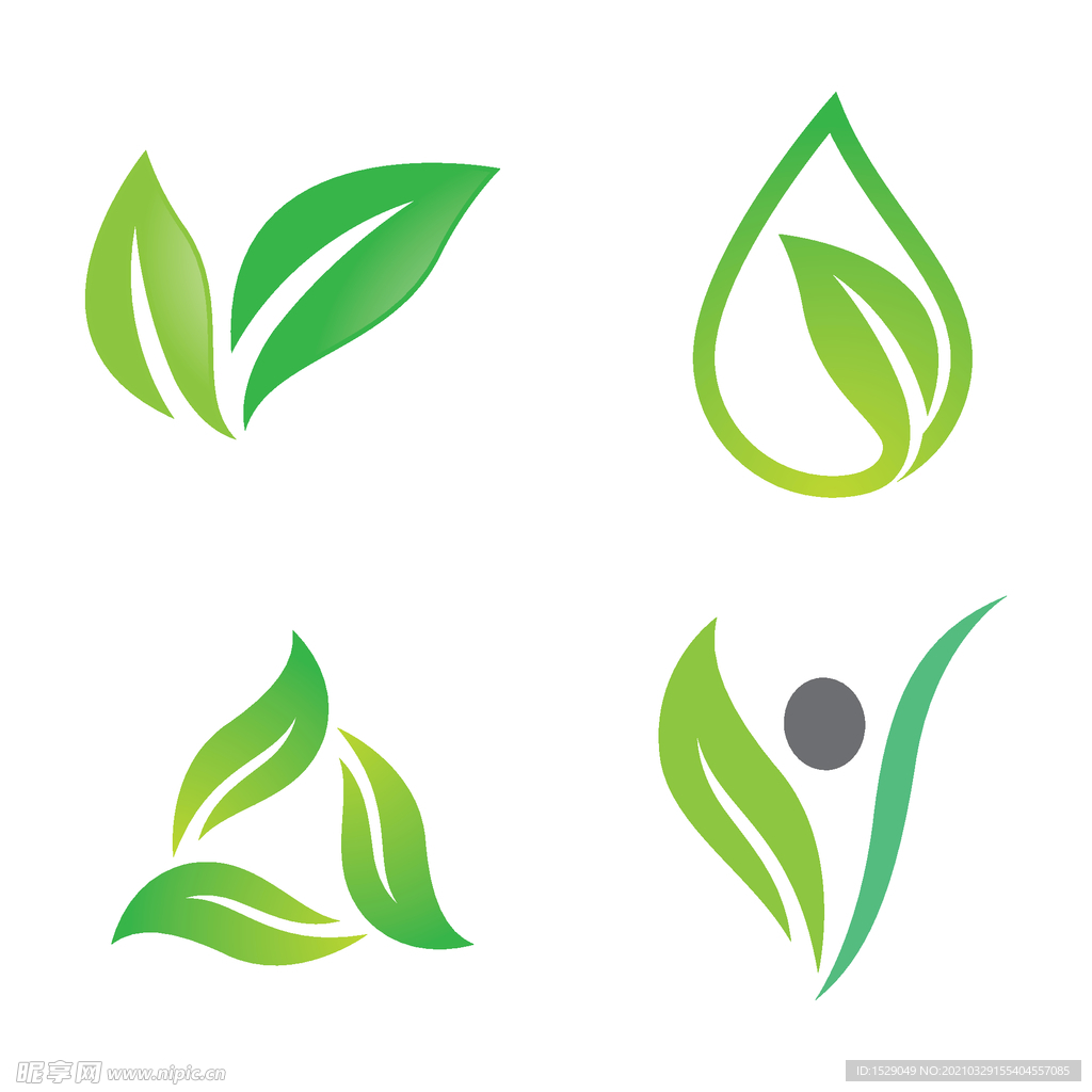 绿色植物图标