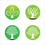 绿色植物图标