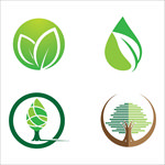 绿色植物图标