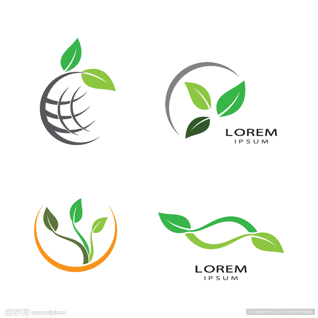 绿色植物图标