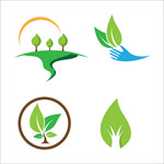 绿色植物图标