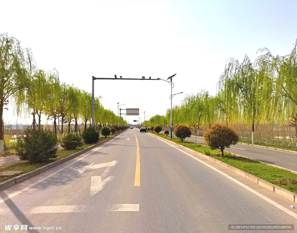美丽的乡村道路风景
