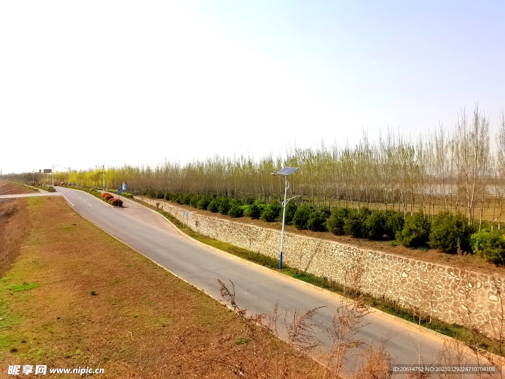 美丽的乡村道路风景