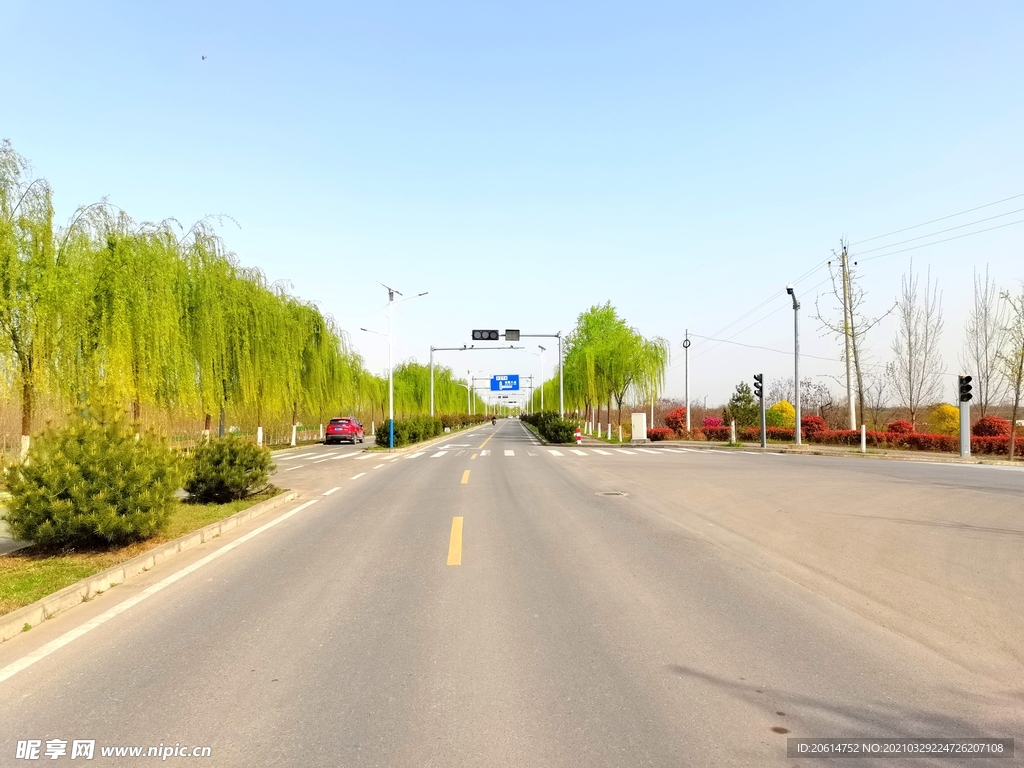 美丽的乡村道路风景