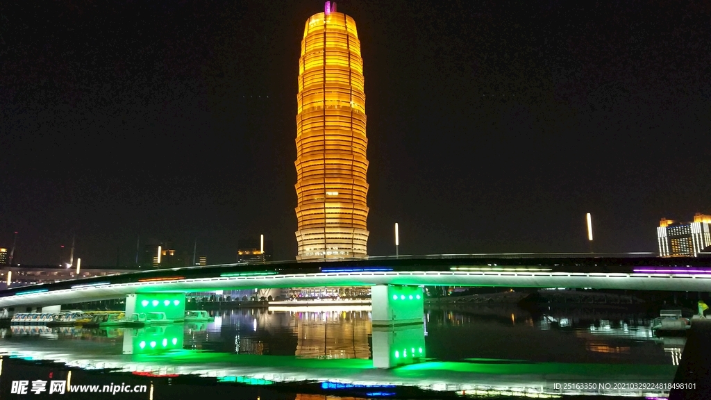 郑州千禧广场大玉米楼夜景