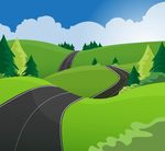 郊外公路风景