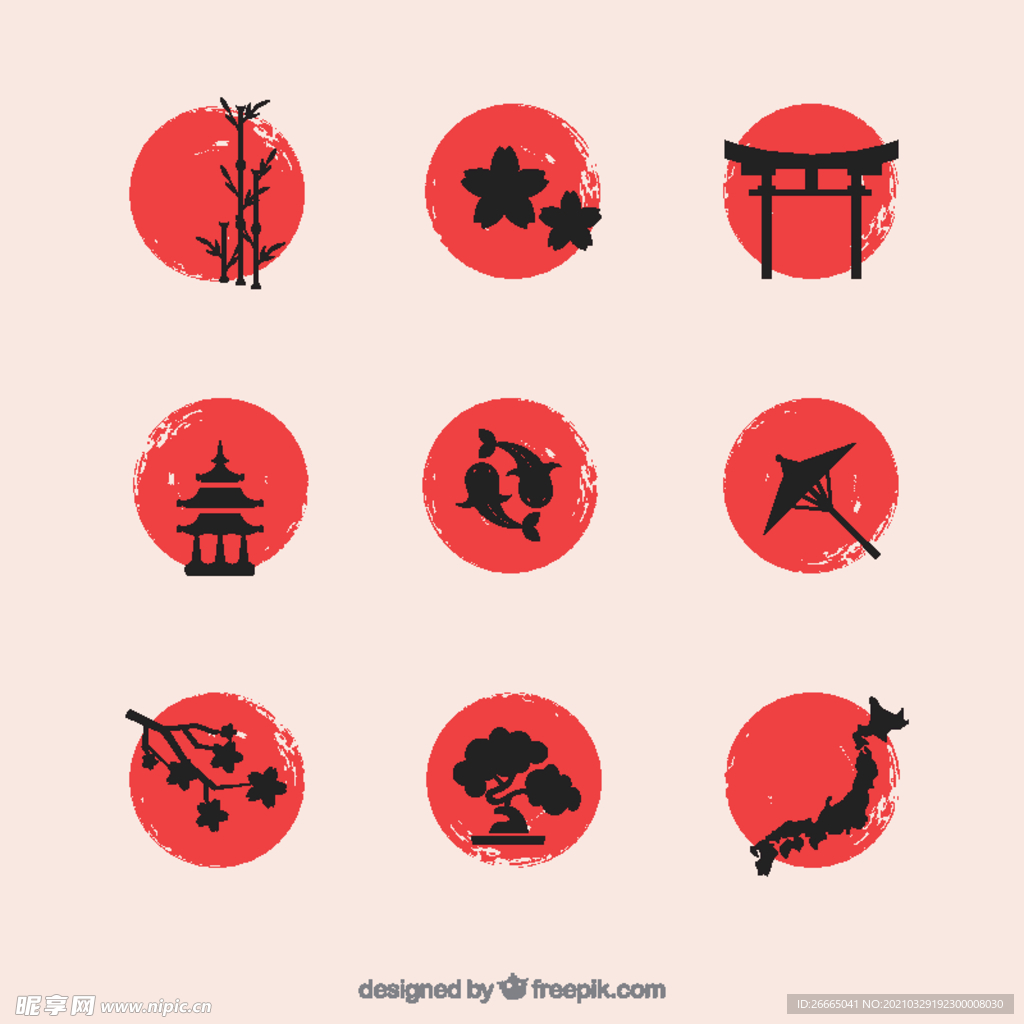 日本元素图标