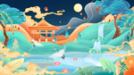 新中式山水图