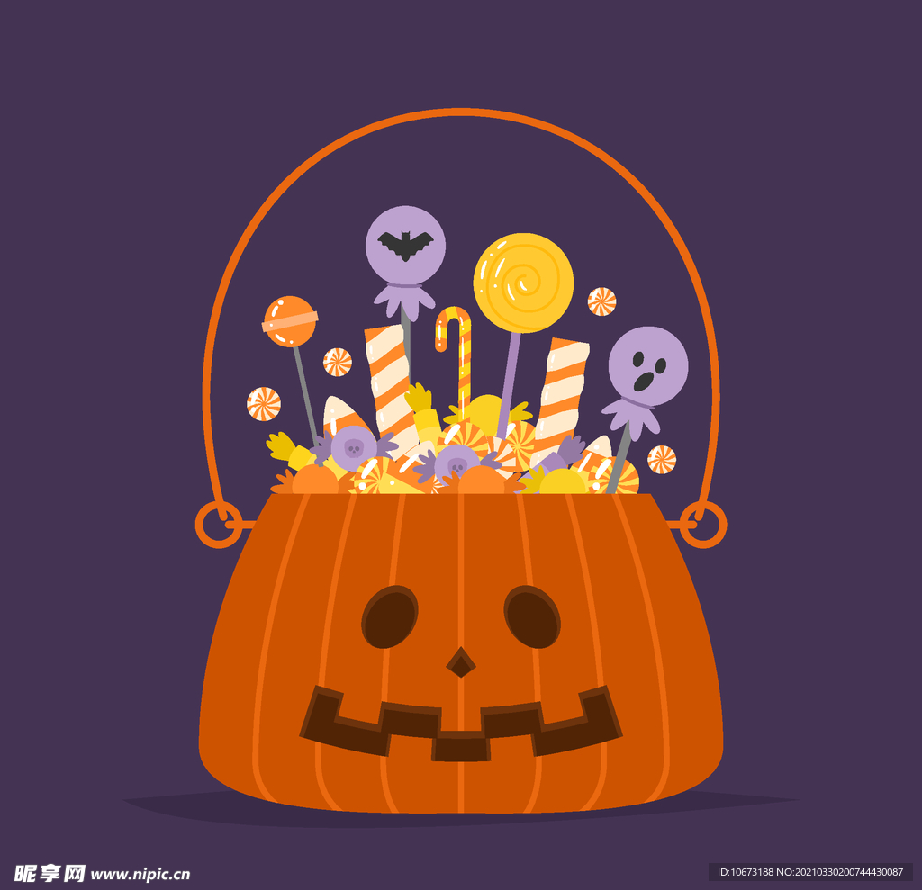 万圣节糖果篮子
