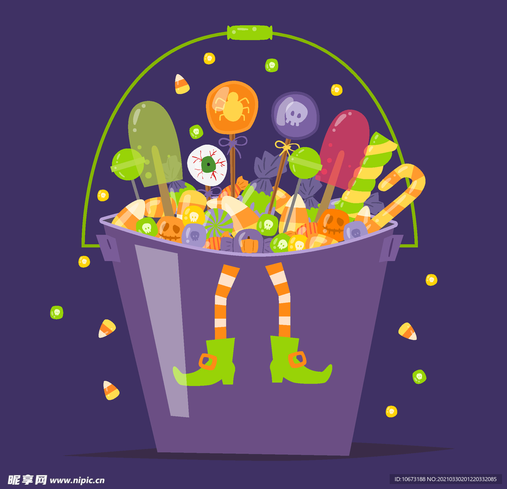万圣节糖果篮子