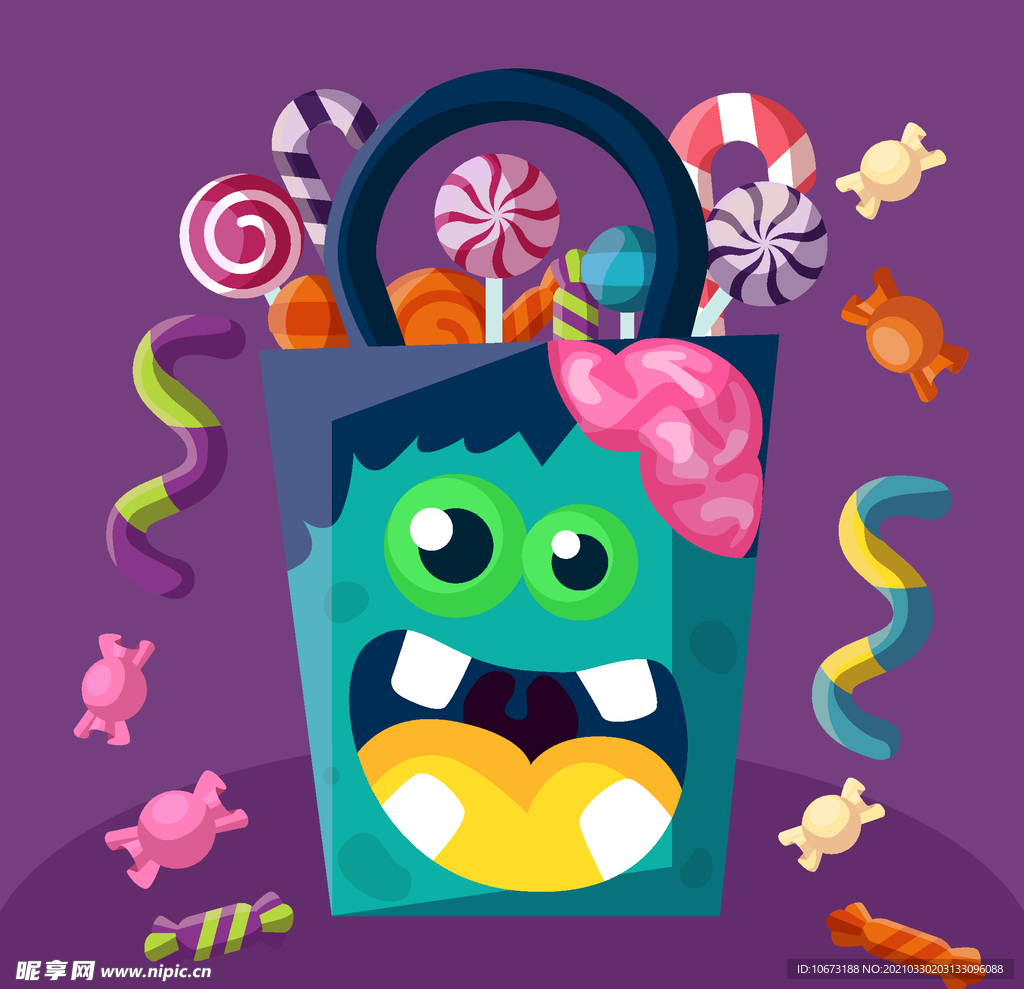 万圣节糖果篮子