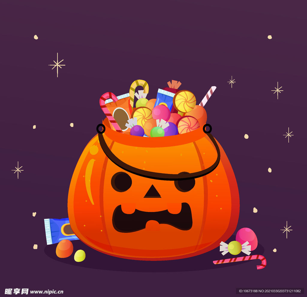 万圣节糖果篮子