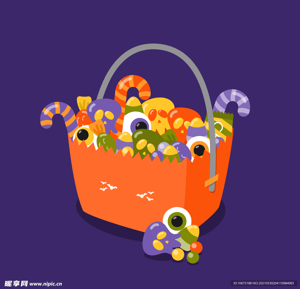 万圣节糖果篮子