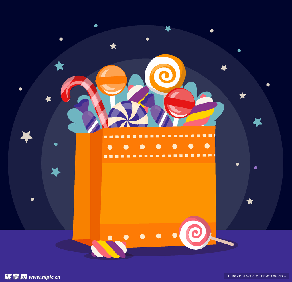 万圣节糖果篮子