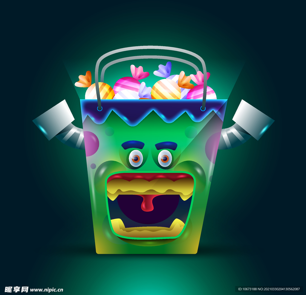 万圣节糖果篮子