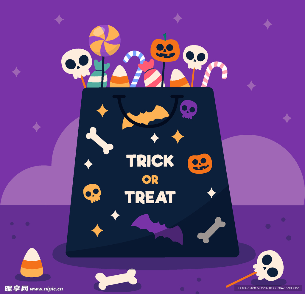 万圣节糖果篮子