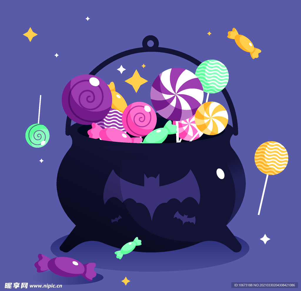 万圣节糖果篮子