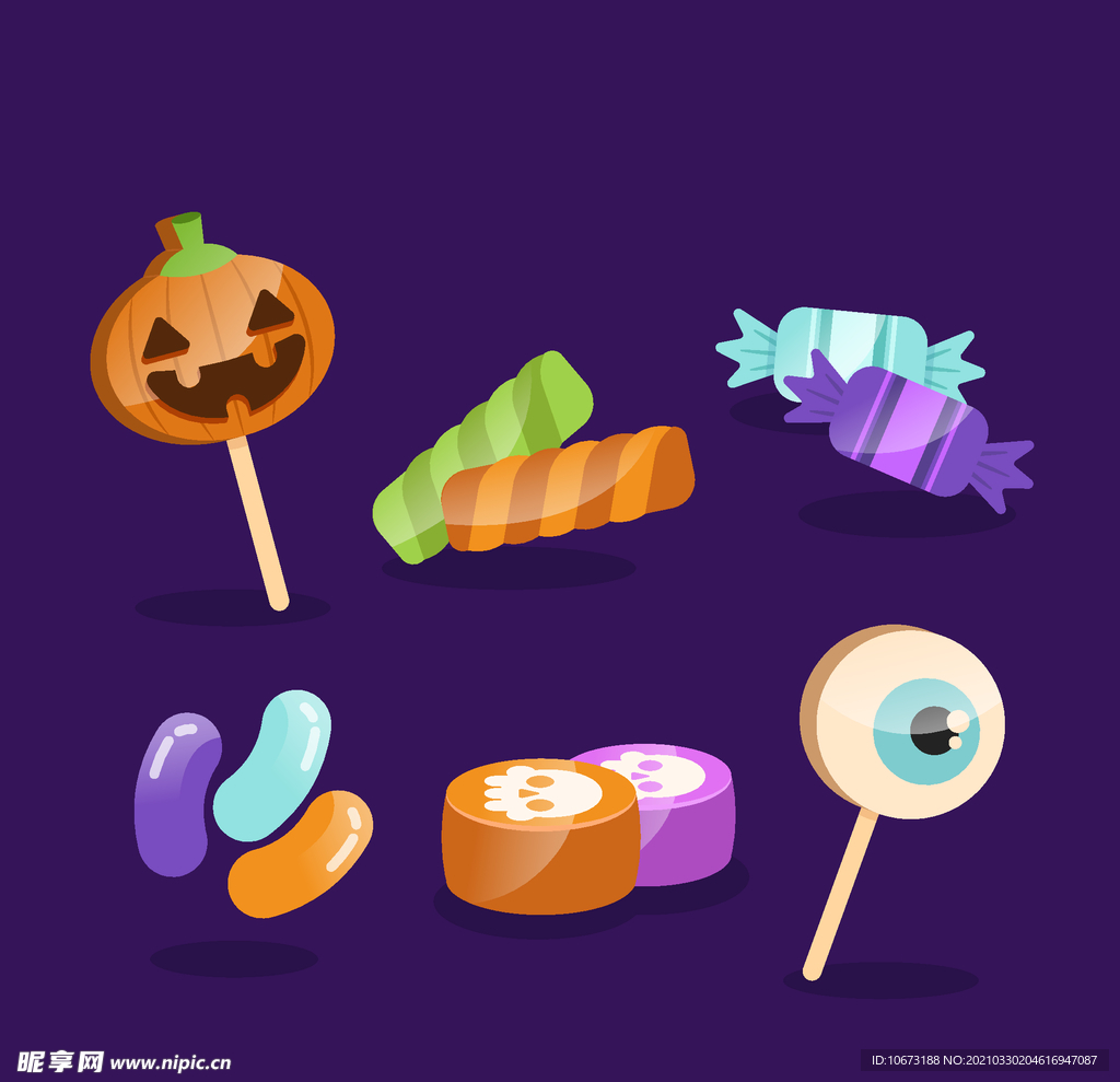 万圣节糖果篮子