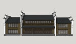 新中式商业街建筑