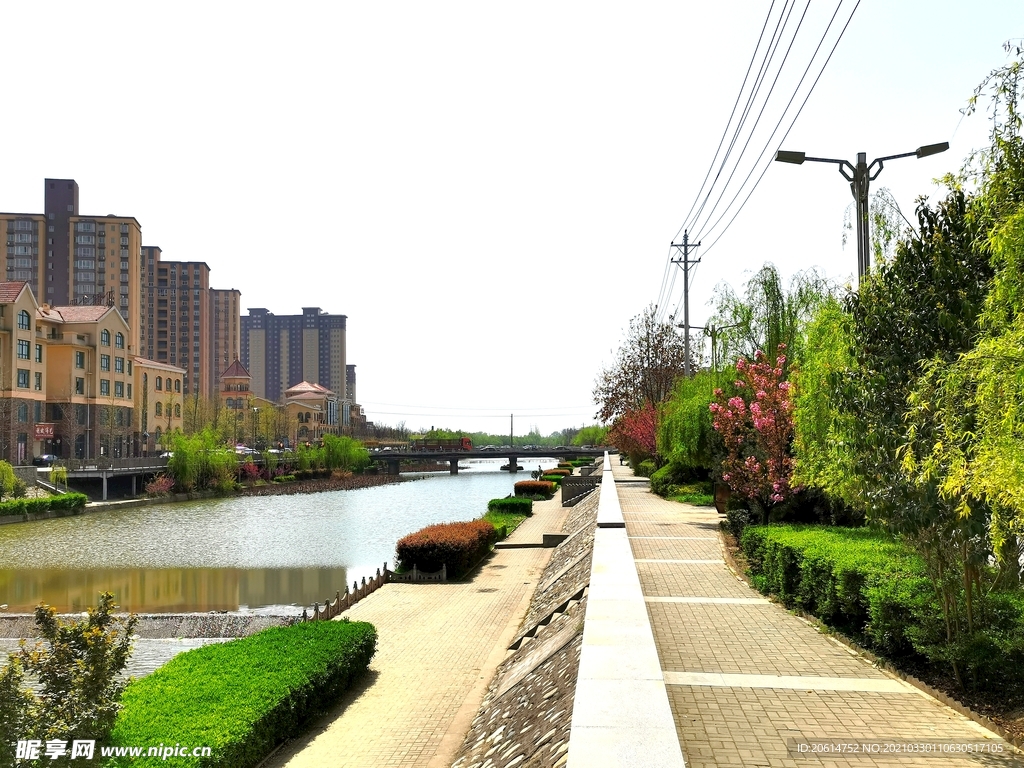 美丽的河道风景