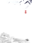 中国风背景海报