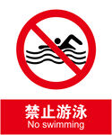 禁止游泳