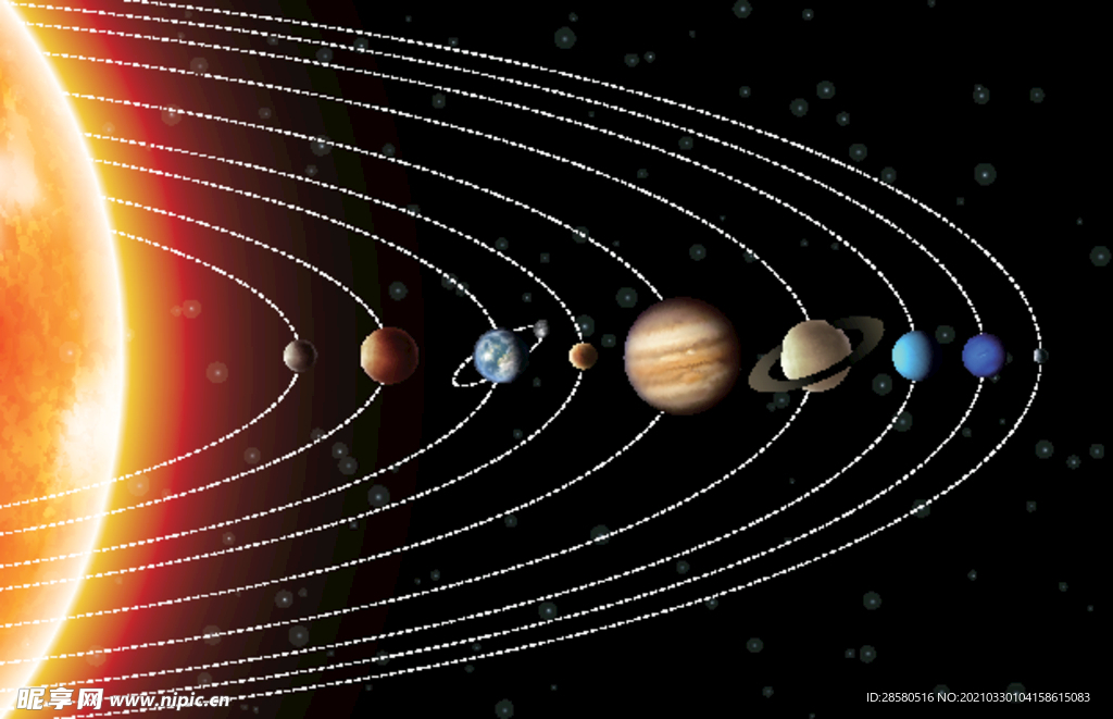 太阳系行星图 太阳系