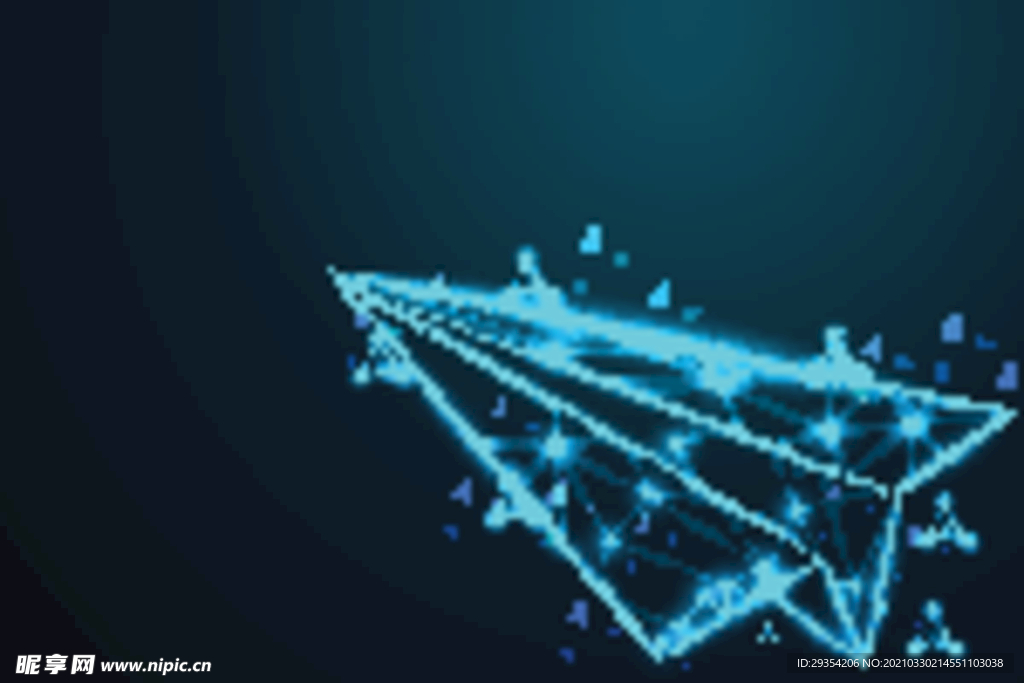 粒子飞机飞行科技背景图片