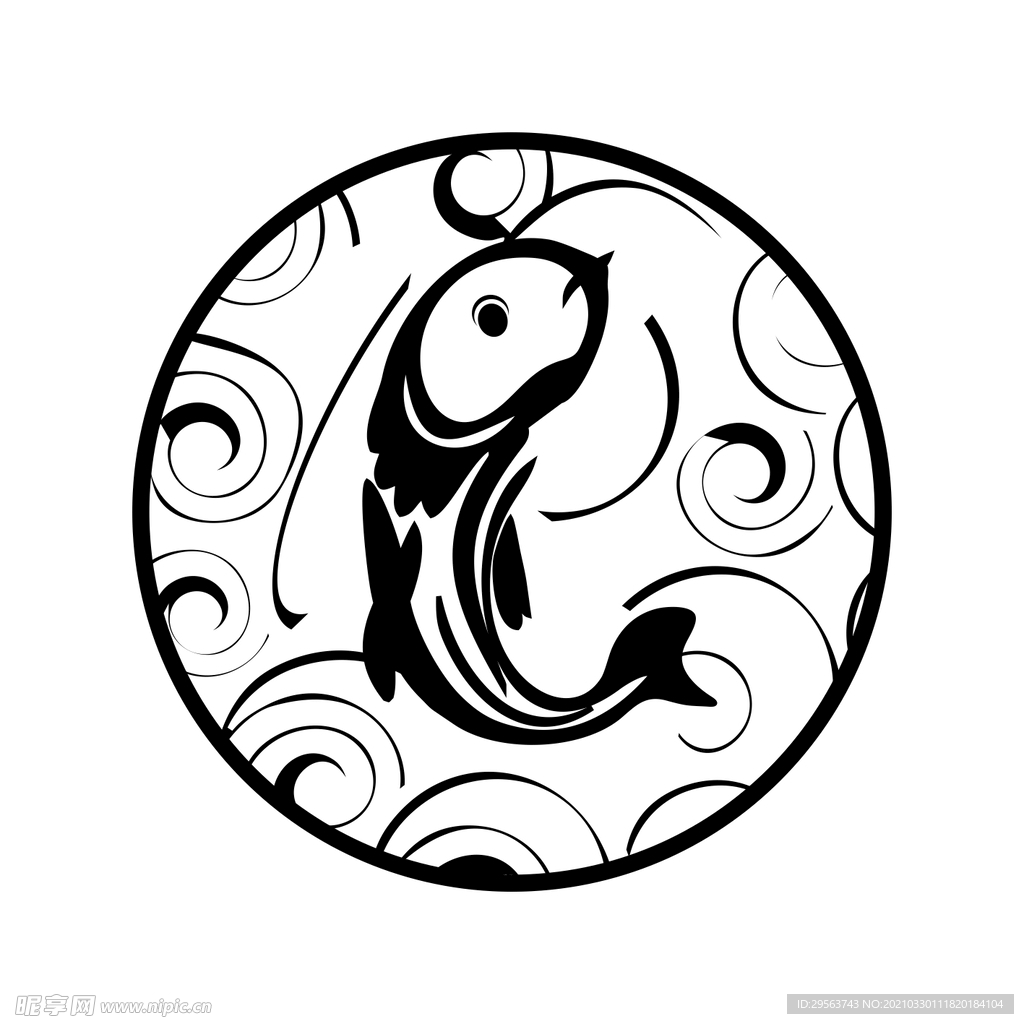 鱼logo商标