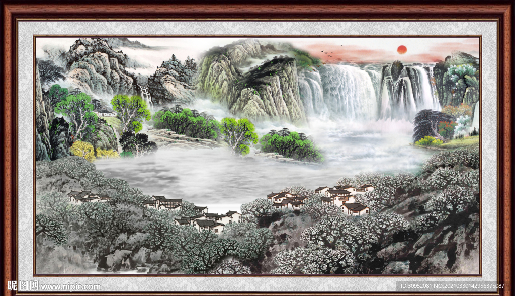 新中式山水画