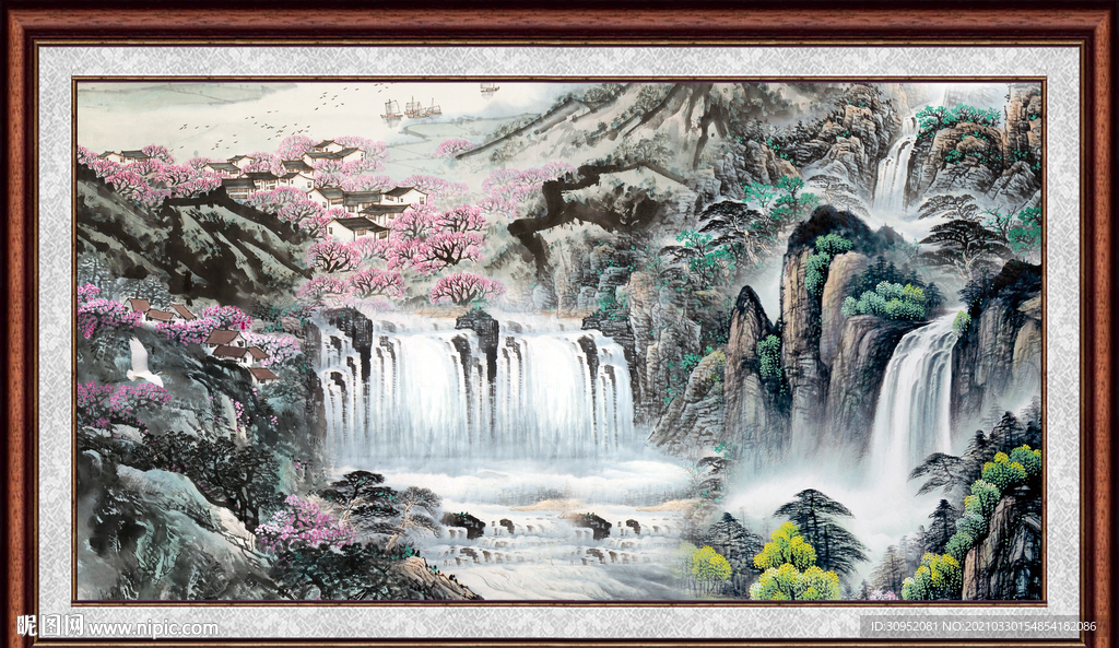 新中式山水画
