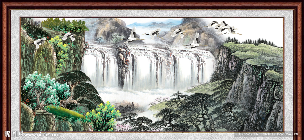 新中式山水画 