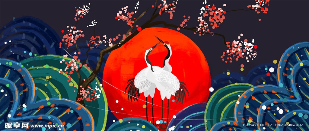 国潮插画