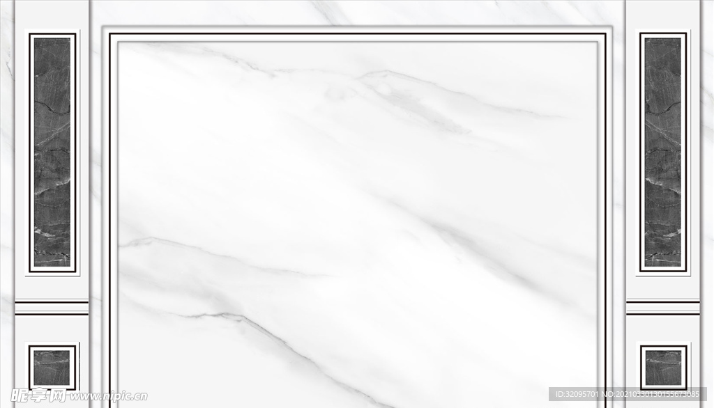 大理石大理石纹框框造型爵士灰白