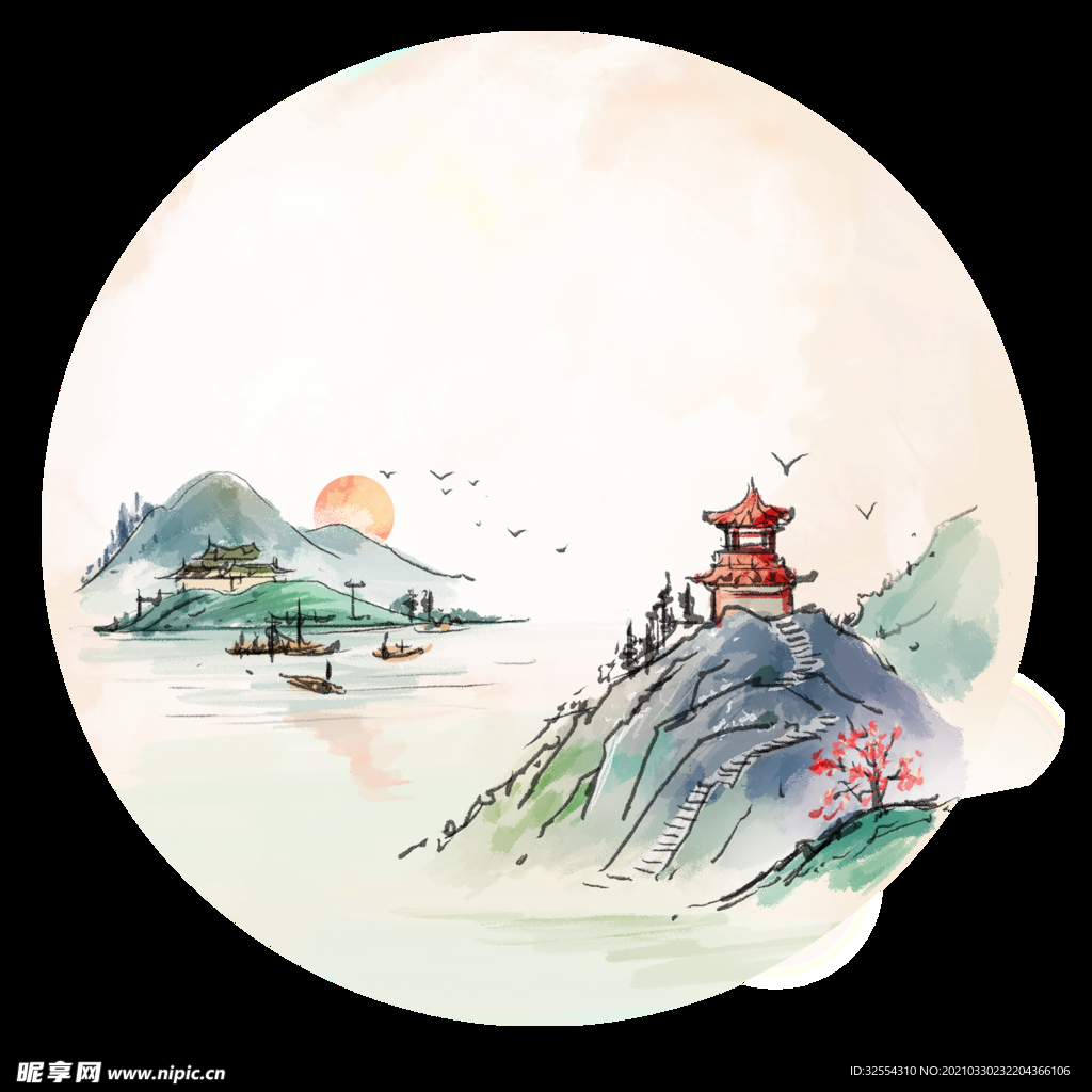水墨画