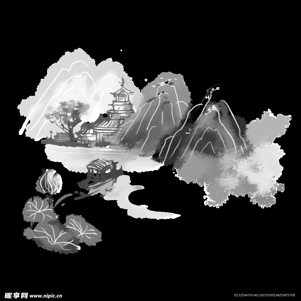 水墨画
