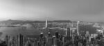 灰色黑白俯视城市地产背景