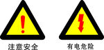 矢量注意安全提示牌图片