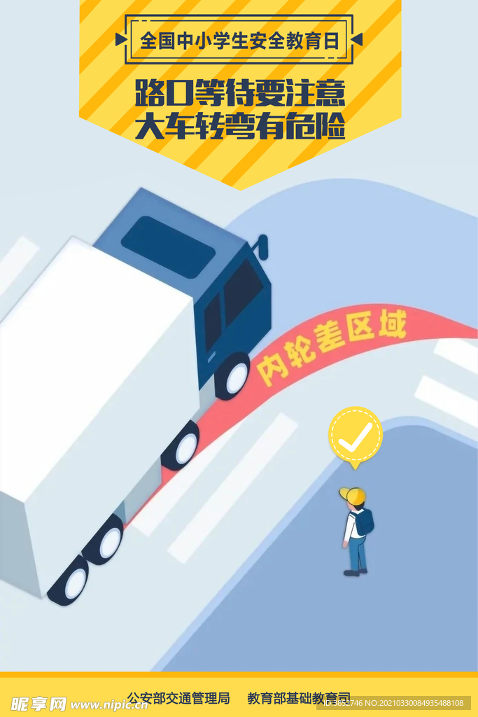 路口等待要注意