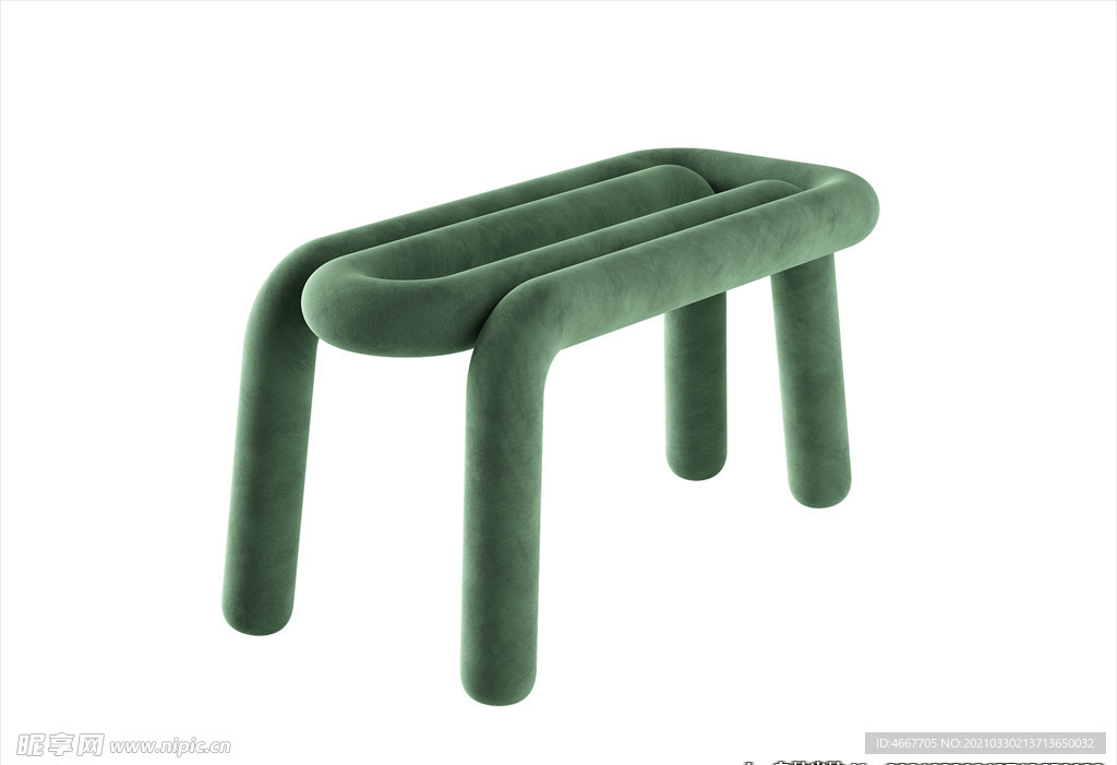 3D长凳模型 凳子家具    