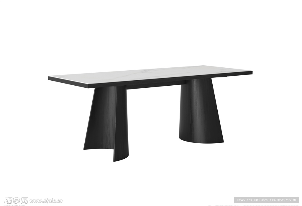 3D餐桌模型 餐厅餐桌家具  