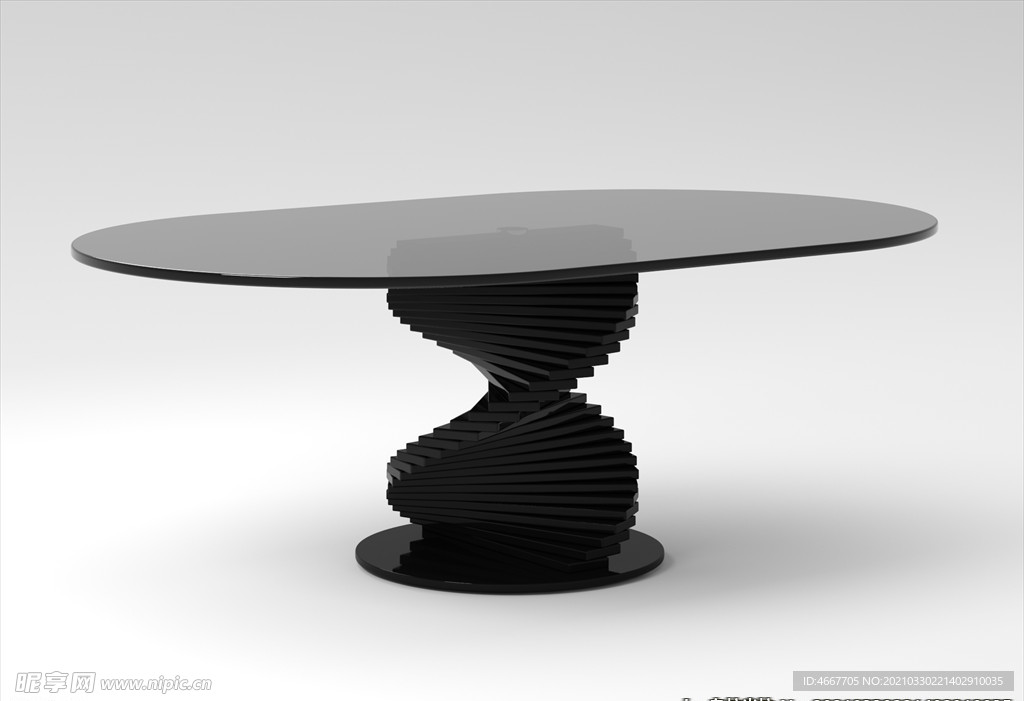 3D餐桌模型 餐厅餐桌家具  