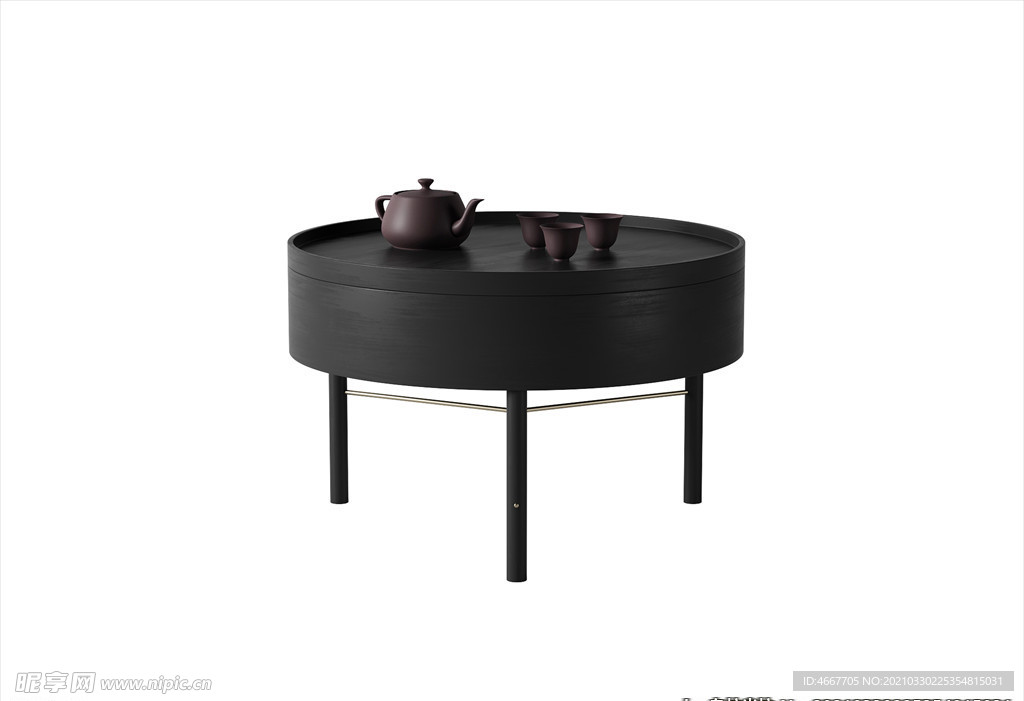 3D茶几模型 客厅茶几家具  