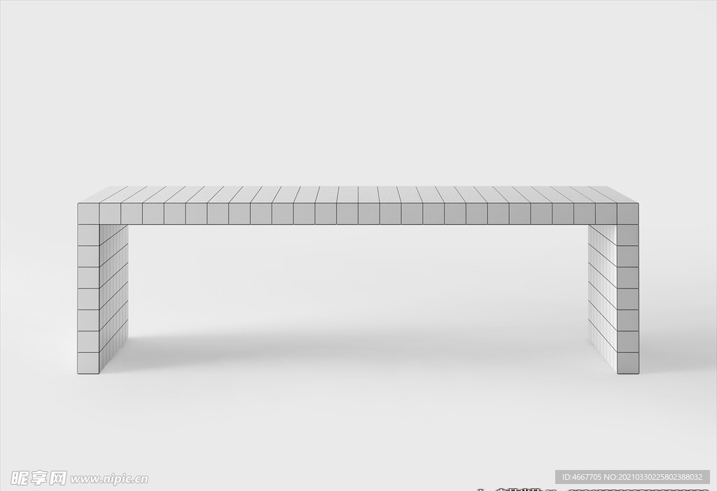 3D茶几模型 客厅茶几家具  